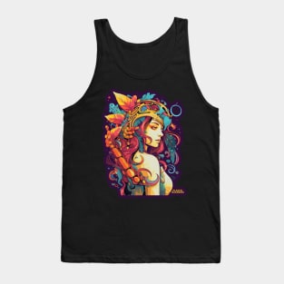 Plastic Macaroni Boho Trippy Hippy Galactic Noodle Tank Top